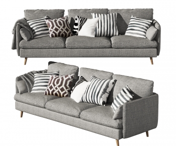 Modern Three-seat Sofa-ID:952843909