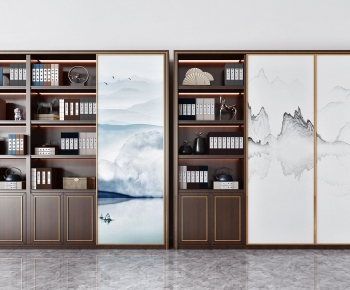 New Chinese Style Bookcase-ID:797995091