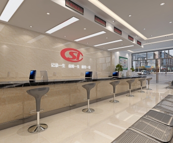 Modern Office Reception Desk-ID:972039766