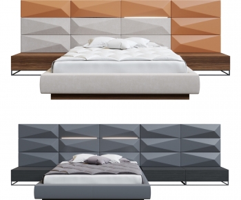 Modern Double Bed-ID:292994028