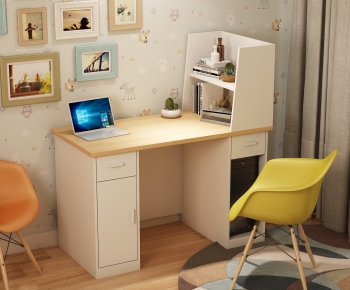 Modern Computer Desk And Chair-ID:120213038
