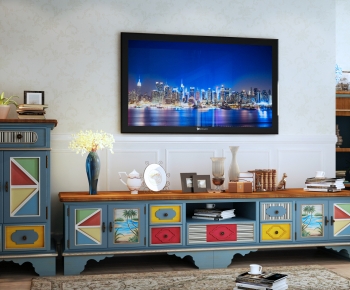 Mediterranean Style TV Cabinet-ID:400245908