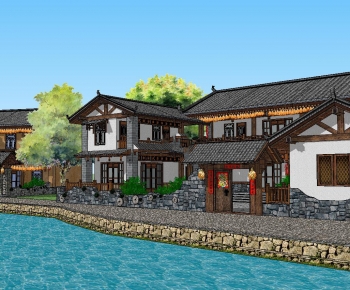 Chinese Style Villa Appearance-ID:245471952