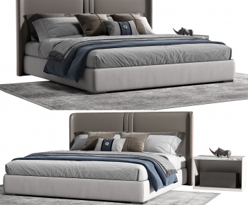 Modern Double Bed-ID:808782109