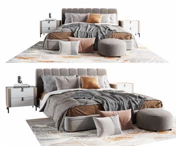 Modern Double Bed-ID:531054023
