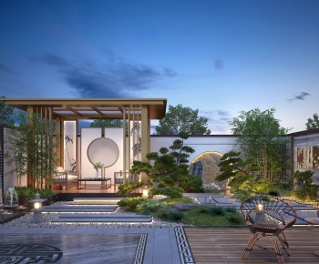 New Chinese Style Courtyard/landscape-ID:312927011