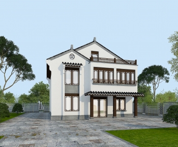 Chinese Style Villa Appearance-ID:589703087