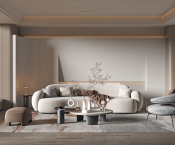 Wabi-sabi Style A Living Room-ID:962451937