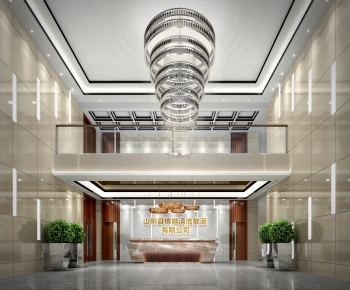 Modern Office Reception Desk-ID:166115057