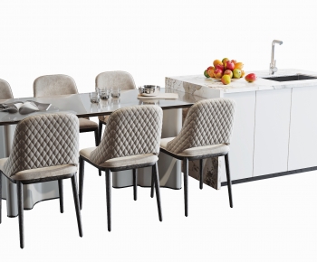 Modern Dining Table And Chairs-ID:956846007