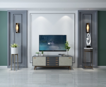 New Chinese Style TV Cabinet-ID:942841055