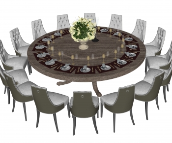 Modern American Style Dining Table And Chairs-ID:530078897