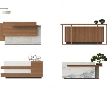 New Chinese Style The Reception Desk-ID:705076932