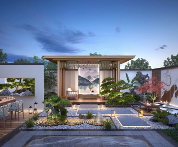 New Chinese Style Courtyard/landscape-ID:814340116
