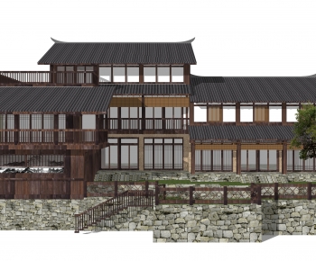 New Chinese Style Villa Appearance-ID:236150033