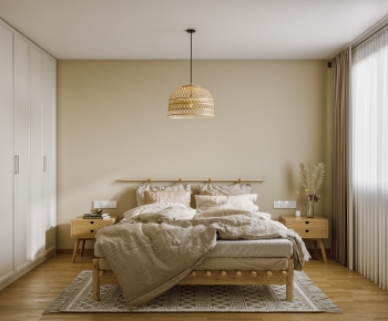 Japanese Style Bedroom-ID:859332089