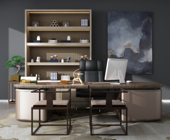 New Chinese Style Office Table-ID:650116921
