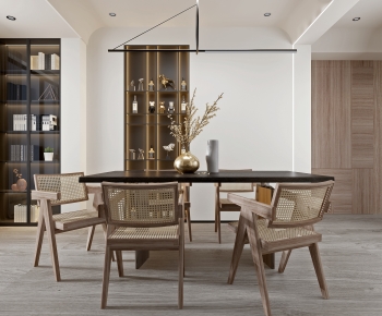 Modern Dining Table And Chairs-ID:989343885