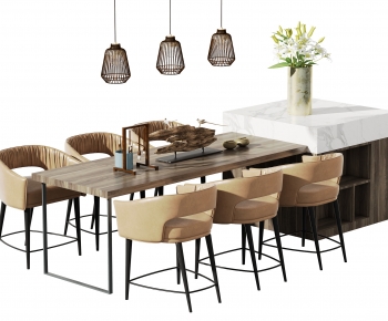 Modern Dining Table And Chairs-ID:781975035