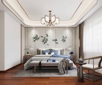 New Chinese Style Bedroom-ID:513309968