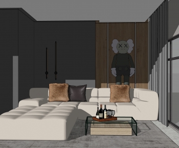 Modern A Living Room-ID:417284971