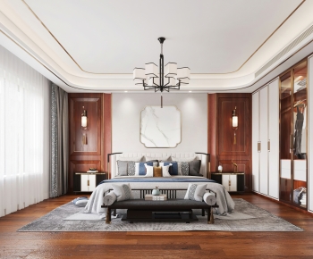New Chinese Style Bedroom-ID:468991045