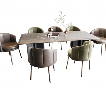 Modern Dining Table And Chairs-ID:663770917