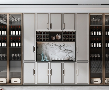 New Chinese Style Wine Cabinet-ID:733905085