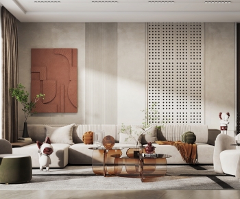 Wabi-sabi Style A Living Room-ID:625349049