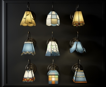 Mediterranean Style Wall Lamp-ID:546050126