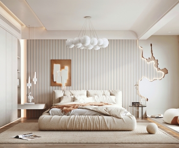 Wabi-sabi Style Bedroom-ID:489586119