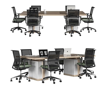 现代办公会议桌，会议椅子-ID:1325554