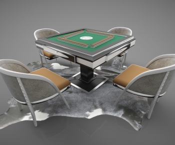 Modern Mahjong Tables And Chairs-ID:400152922