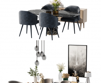 Modern Dining Table And Chairs-ID:831289054