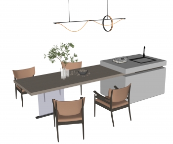 Modern Dining Table And Chairs-ID:945163978