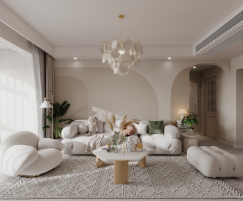 French Style A Living Room-ID:683428051