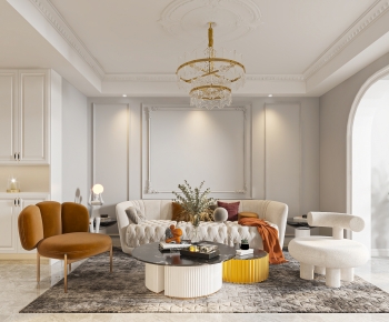 French Style A Living Room-ID:340805051