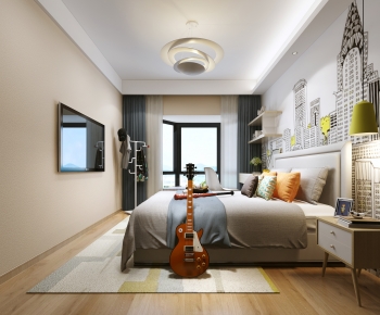 Nordic Style Bedroom-ID:592939953