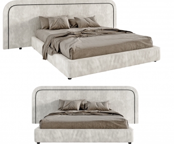 Modern Double Bed-ID:622554069