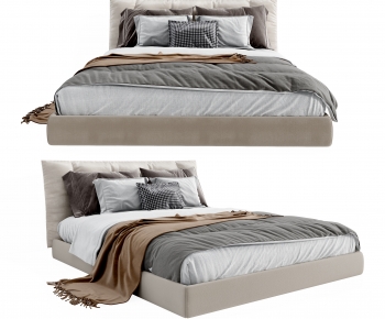 Modern Double Bed-ID:648114925