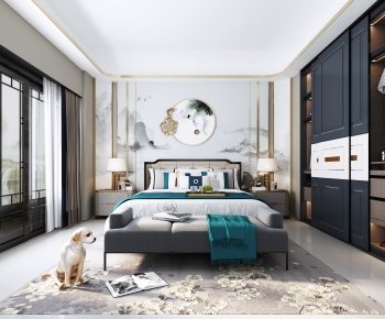New Chinese Style Bedroom-ID:659971957