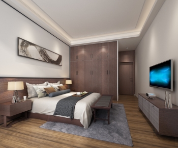 New Chinese Style Bedroom-ID:453751099