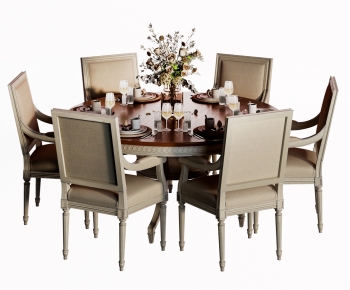 American Style Dining Table And Chairs-ID:230101118