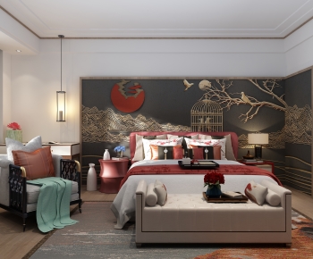 New Chinese Style Bedroom-ID:276870974