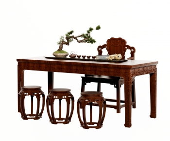 Chinese Style Tea Tables And Chairs-ID:806782966