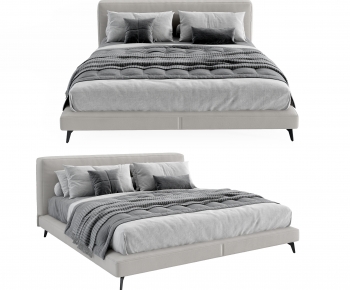 Modern Double Bed-ID:104160075