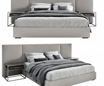 Modern Double Bed-ID:227628956