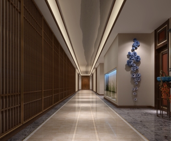 Chinese Style Corridor Elevator Hall-ID:138828046