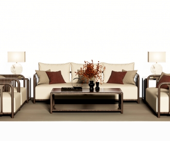 New Chinese Style Sofa Combination-ID:876127002