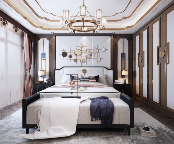 New Chinese Style Bedroom-ID:860199938